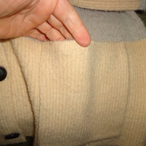 FIRM NWOT Anthropologie SEE U SOON Colorblocked Cardigan XS Neural Buttons - Picture 6 of 10